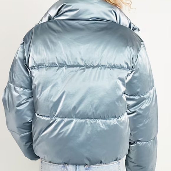 Water-Resistant Shiny Puffer Jacket - Picture 2 of 11
